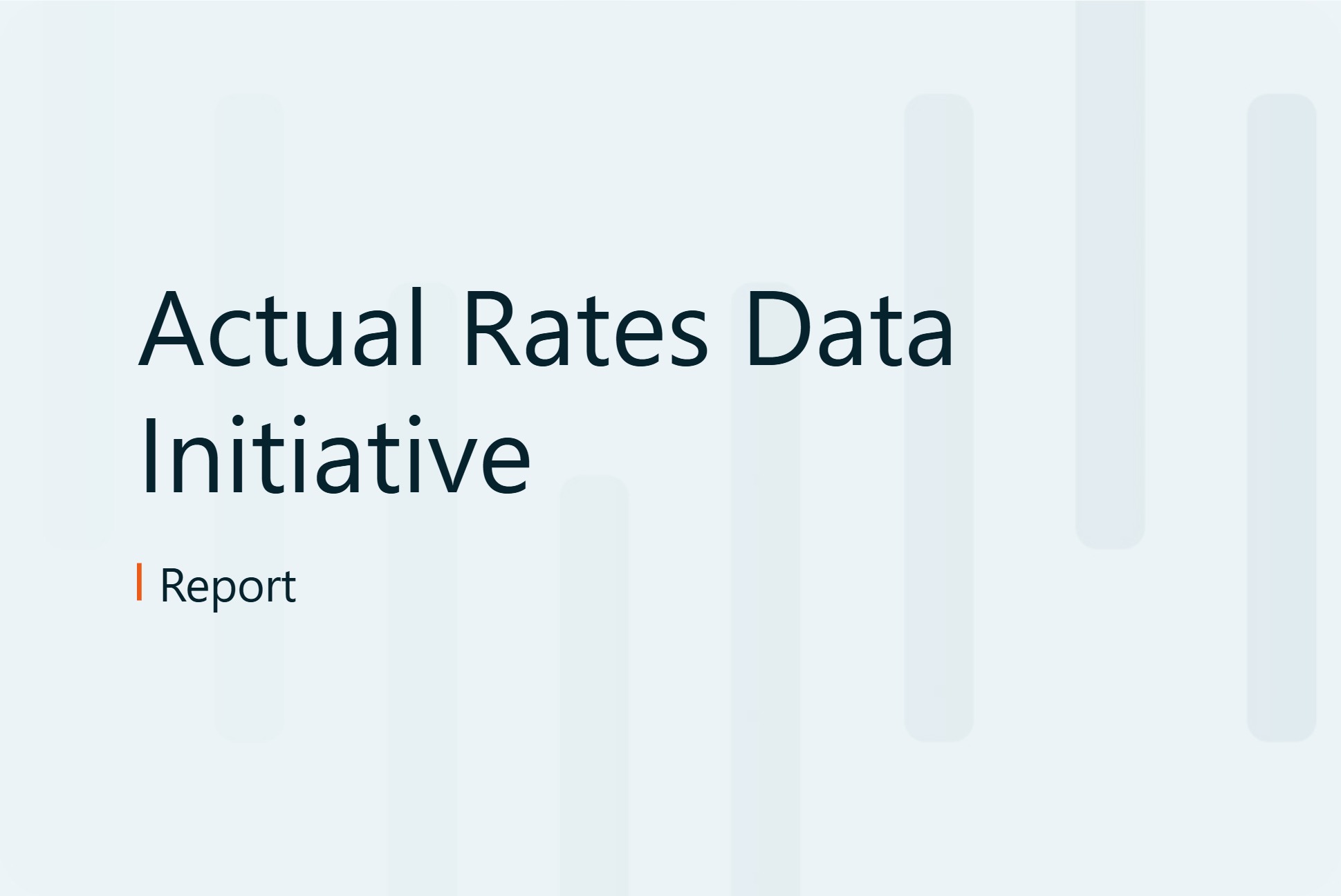 Actual Rates Data Initiative