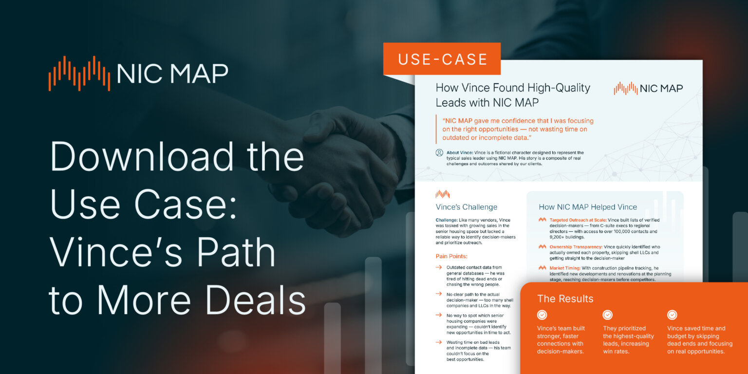 NIC MAP Use Case: Vince’s Path to More Deals